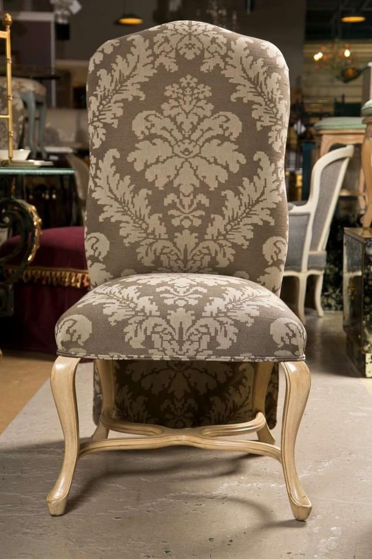 Set of Six Paint Decorated Dining Chairs by Kreis - 2