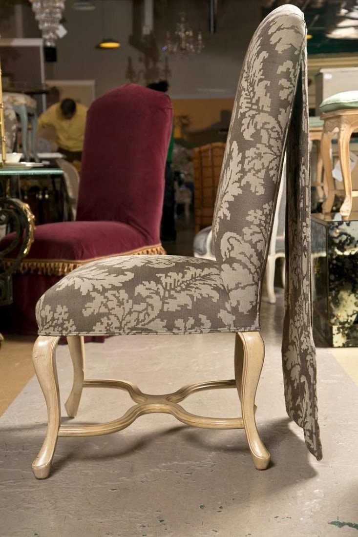Set of Six Paint Decorated Dining Chairs by Kreis - 5