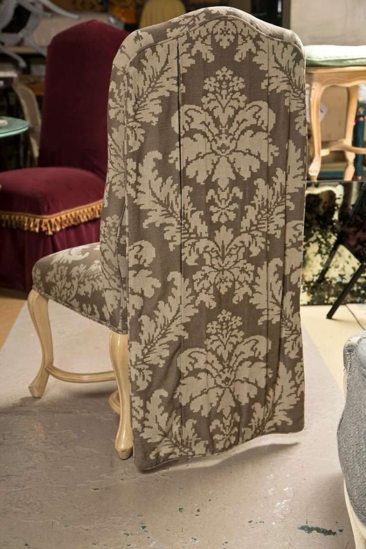 Set of Six Paint Decorated Dining Chairs by Kreis - 6