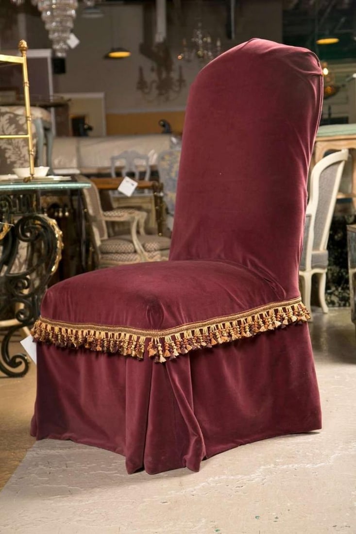 Set of Six Paint Decorated Dining Chairs by Kreis - 7