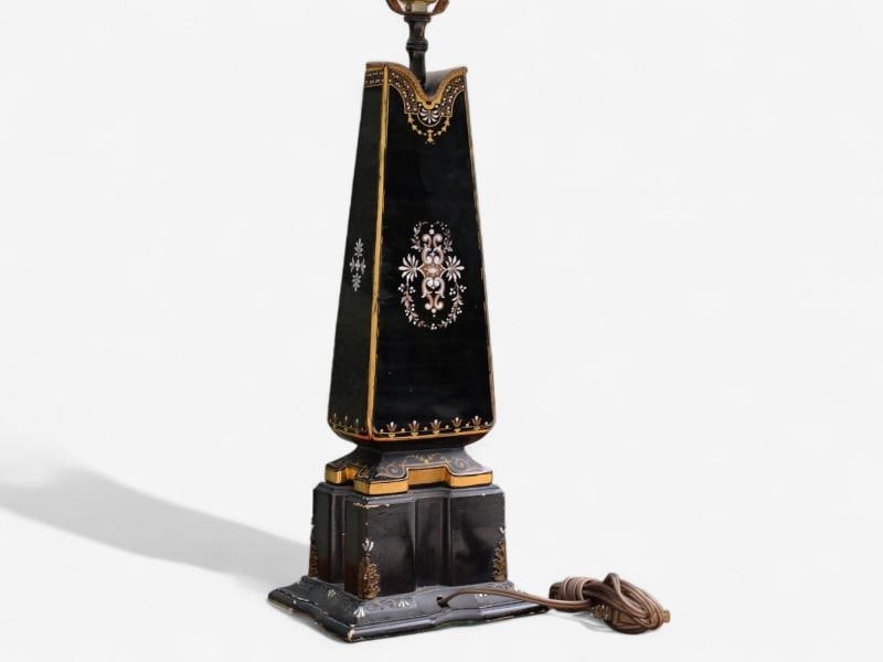 Hollywood Regency, Opaline, Bronze, Painted Table Lamps, France, 1920s - 8