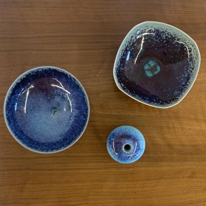 Swedish Mid Century Modern Studio Stoneware by Berndt Friberg, Vase, Bowl - 10