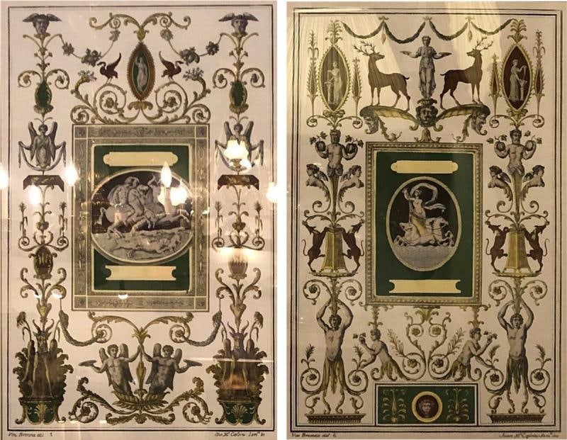 Pair of Italian Engravings Signed Gio Ma Calsini in Gilt Frames (1 of 10)