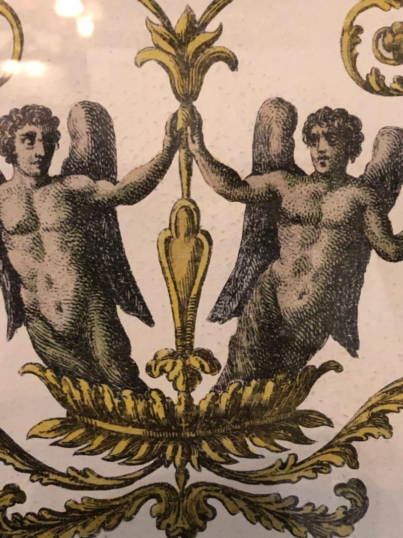 Pair of Italian Engravings Signed Gio Ma Calsini in Gilt Frames - 9