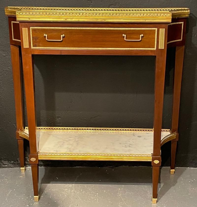 Pair of Russian Neoclassical Console Tables, Sofa Tables or Bedside Stands - 2