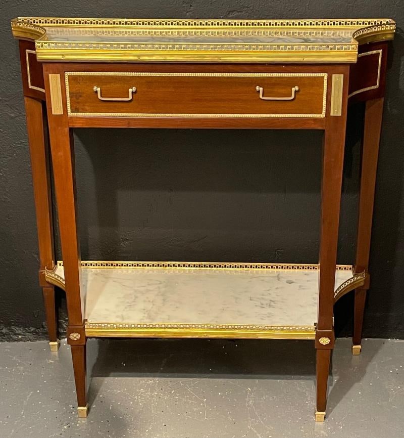 Pair of Russian Neoclassical Console Tables, Sofa Tables or Bedside Stands - 3