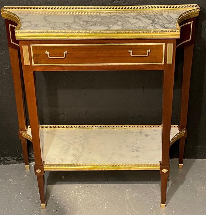 Pair of Russian Neoclassical Console Tables, Sofa Tables or Bedside Stands - 5