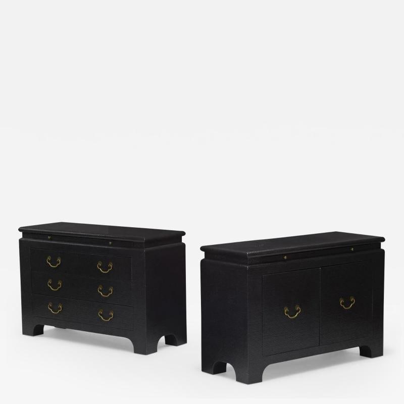 Pair of Mid-Century Modern Cabinets, Commodes or Night Stands, Harrison Van-Horn: Title: Pair of Mid-Century Modern Cabinets, Commodes or Night Stands, Harrison Van-Horn Description: Description 1: Pair of Mid-Century Modern Commodes, Nightstands or Cabinets. This fine pair of