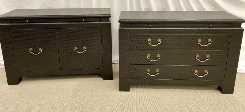 Pair of Mid-Century Modern Cabinets, Commodes or Night Stands, Harrison Van-Horn - 5