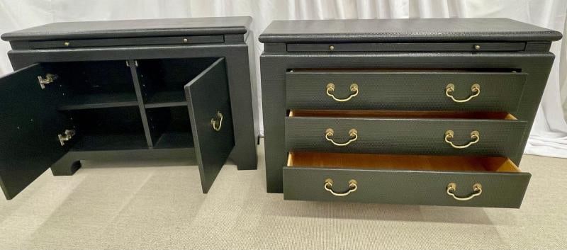 Pair of Mid-Century Modern Cabinets, Commodes or Night Stands, Harrison Van-Horn - 7