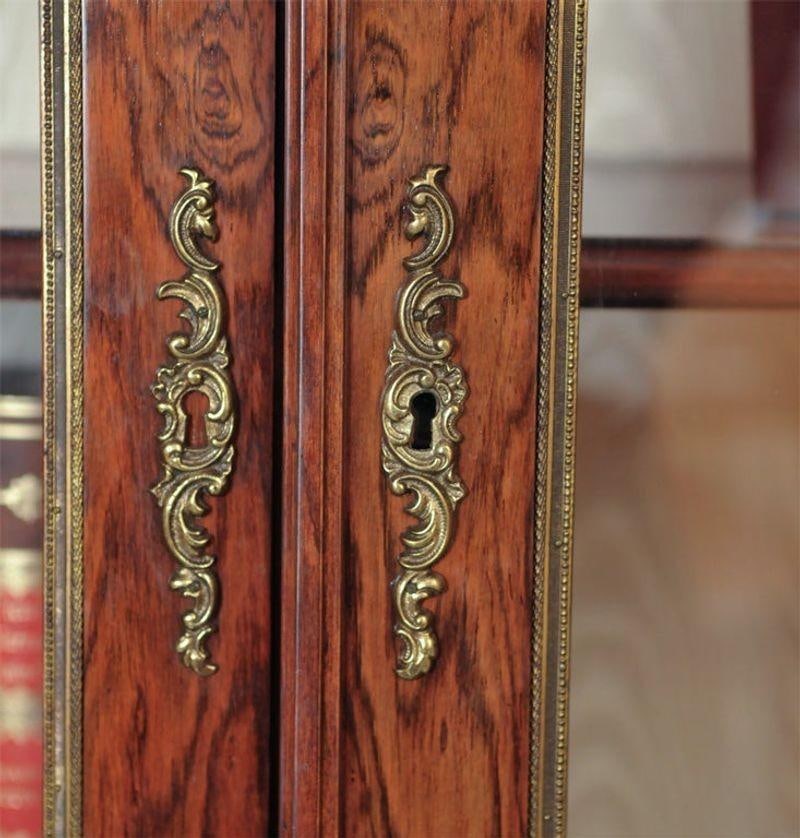 Custom-Made Maison Jansen Rosewood Breakfront Bookcase - 7