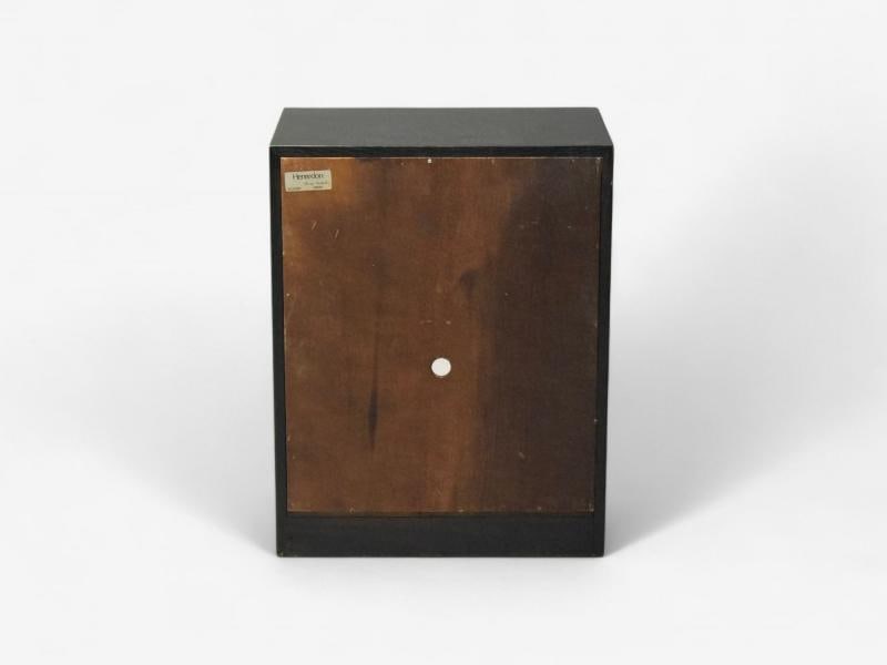 Henredon, Mid-Century Modern, Black Lacquer, Brass, Campaign Nightstands, 1960s - 10