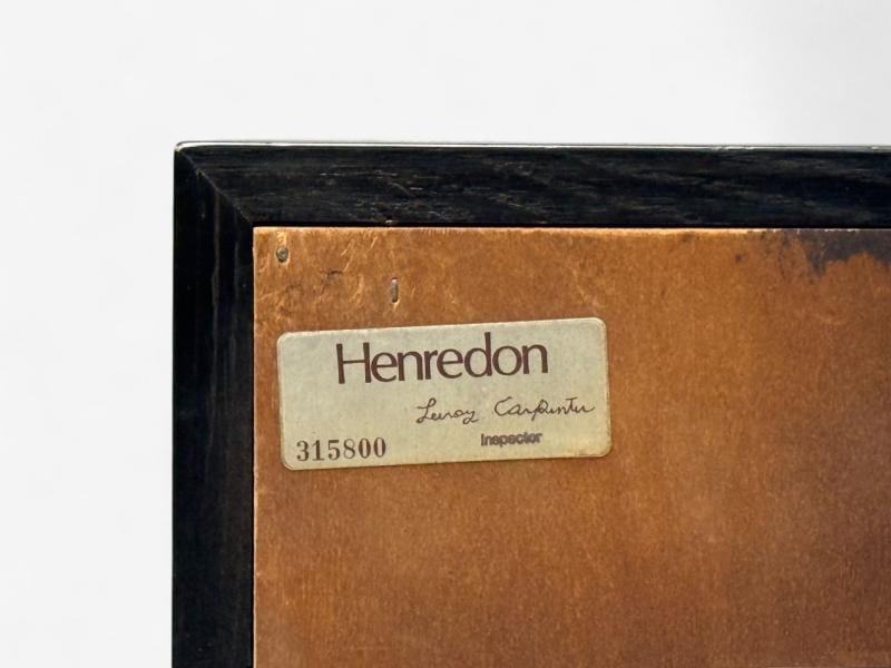Henredon, Mid-Century Modern, Black Lacquer, Brass, Campaign Nightstands, 1960s - 11