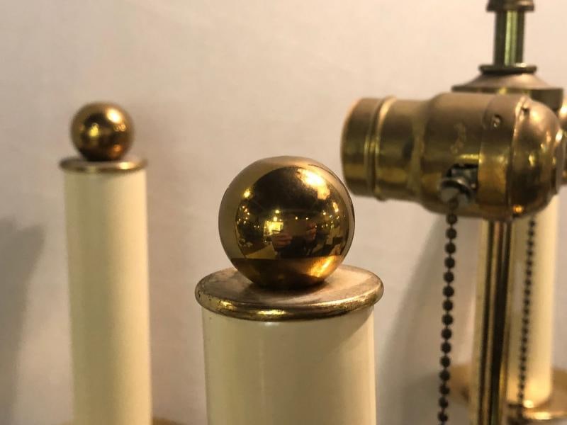Brass Hollywood Regency Tommi Parzinger Style Trumpet Form Floor Lamp - 7