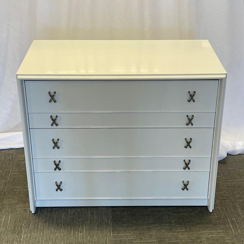 Pair Mid-Century Modern Dresser / Nightstands, Lacquer, Paul Frankl, John Stuart - 5