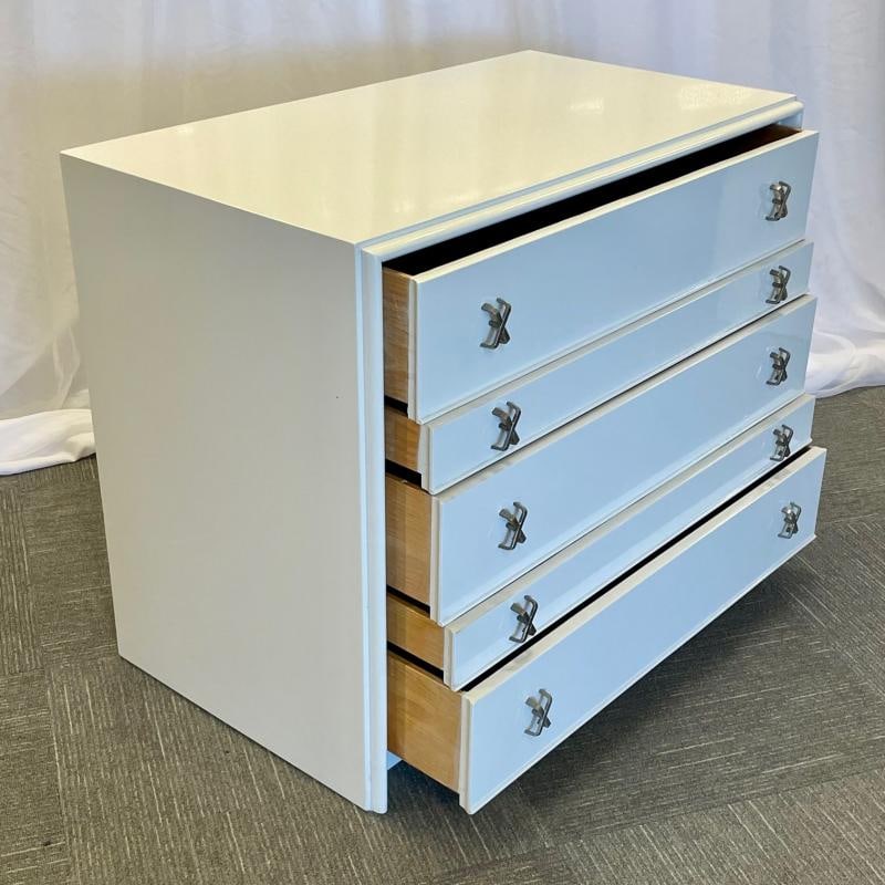 Pair Mid-Century Modern Dresser / Nightstands, Lacquer, Paul Frankl, John Stuart - 7