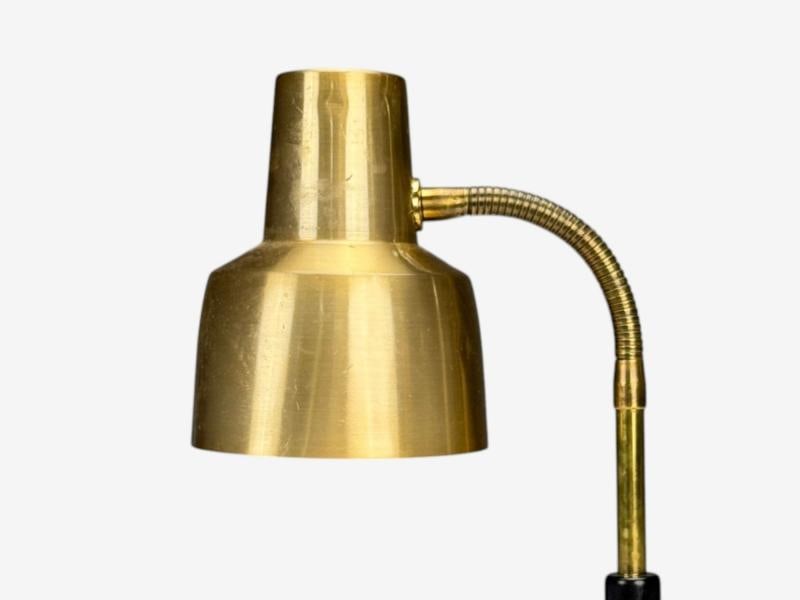 Armaturhantverk Tibro, Brass, Adjustable Desk Lamp, Sweden, 1960s - 2