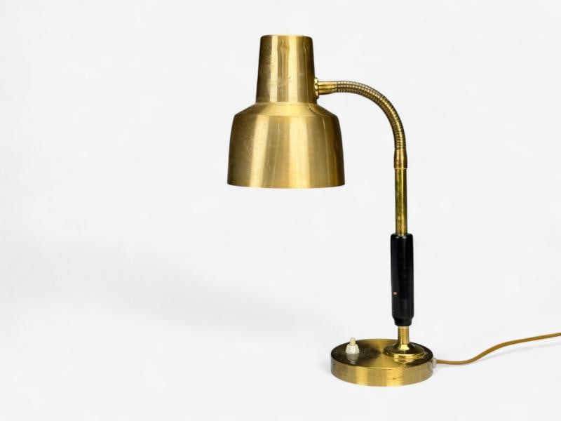 Armaturhantverk Tibro, Brass, Adjustable Desk Lamp, Sweden, 1960s - 3