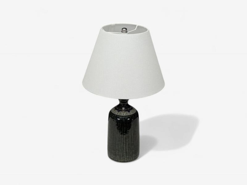Yngve Blixt, Swedish Modern, Green Stoneware, Table Lamp, Sweden, 1960s - 4