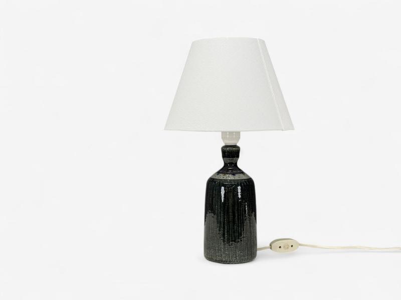 Yngve Blixt, Swedish Modern, Green Stoneware, Table Lamp, Sweden, 1960s - 8