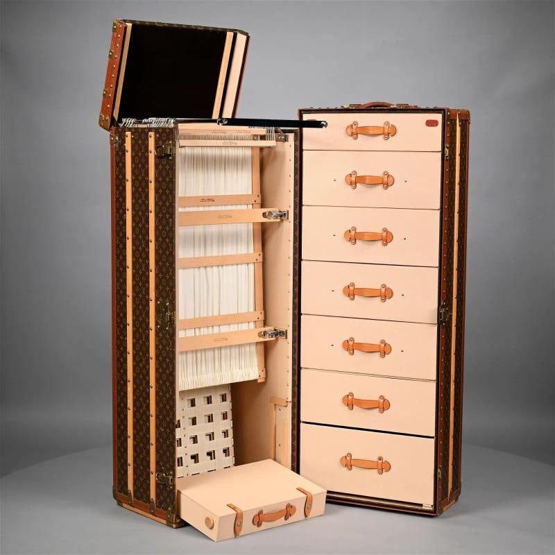 Louis Vuitton, Steamer Trunk, Monogram Canvas, Leather, Special Order - 3