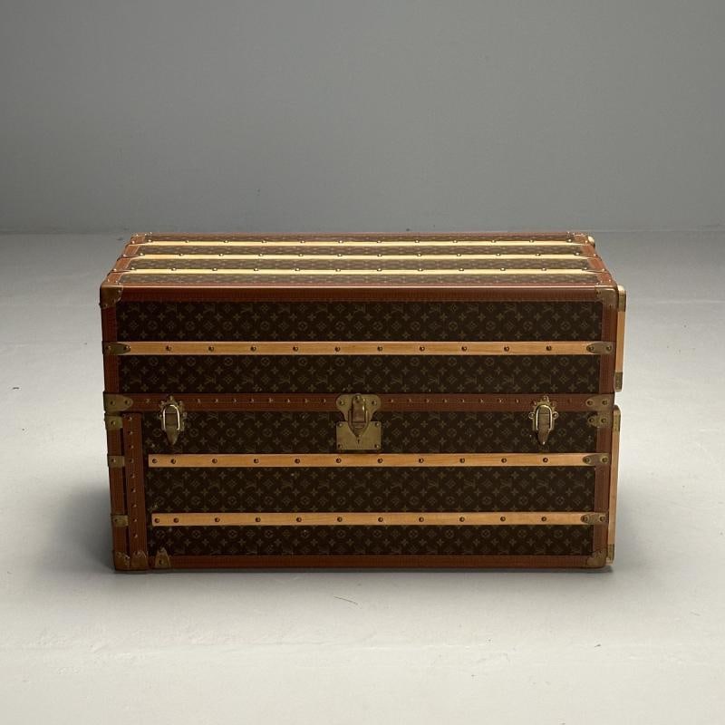 Louis Vuitton, Steamer Trunk, Monogram Canvas, Leather, Special Order - 4