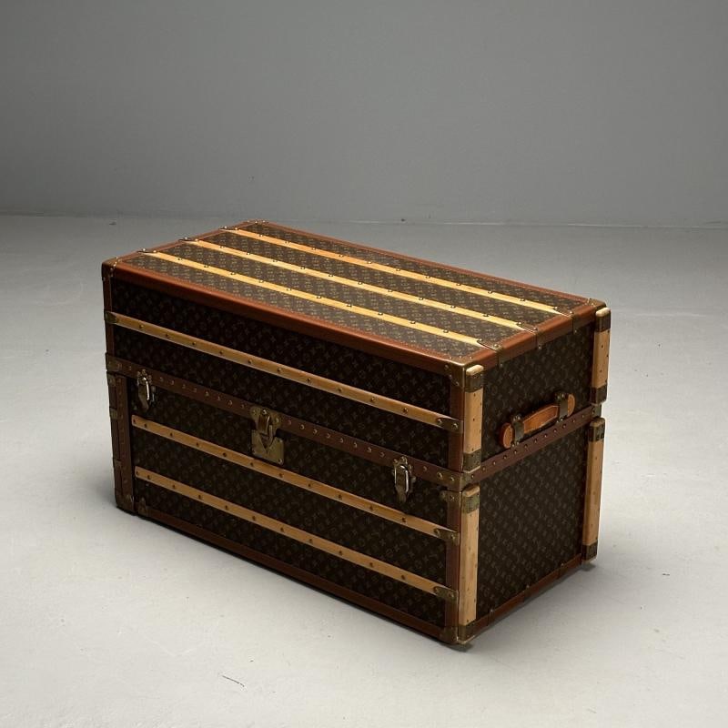 Louis Vuitton, Steamer Trunk, Monogram Canvas, Leather, Special Order - 6