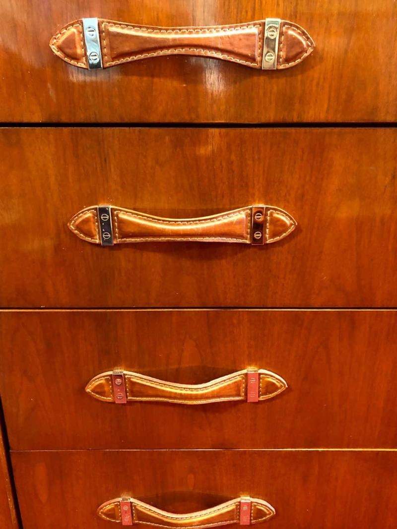 Ralph Lauren Modern Hollywood Double Chest Mahogany with Leather Pulls - 5