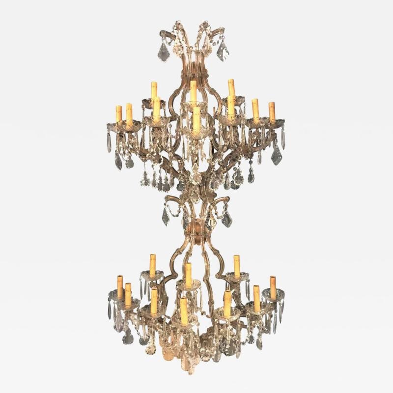 Pair of Venetian Crystal Ten Lights Wall Sconces, circa 1940: Title: Pair of Venetian Crystal Ten Lights Wall Sconces, circa 1940 Description: Description 1: A pair of monumental Venetian crystal ten lights wall sconces, circa 1940. Description 2: Period:;