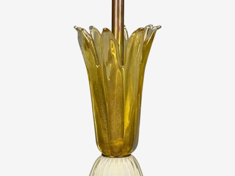 Italian Modern, Murano Glass, Wood, Large Table Lamps, Italy, 1940s - 6