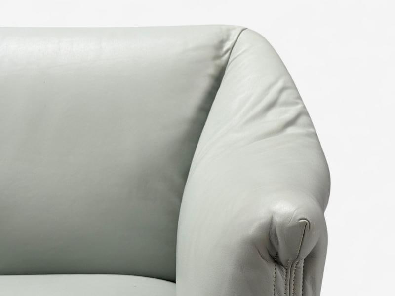 Mario Bellini, Italian Modern, Leather, Four Model 684 Armchairs, Italy, 1980s - 11