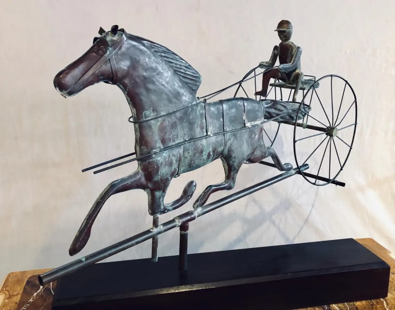 St. Julien Weather Vane Attributed to J.W. Fiske 19th Century Full Bodied Metal - 6