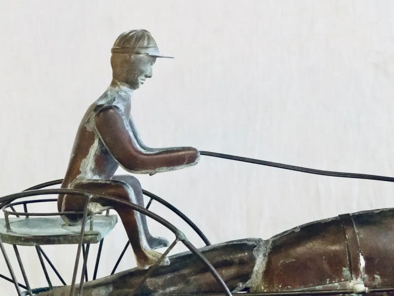 St. Julien Weather Vane Attributed to J.W. Fiske 19th Century Full Bodied Metal - 9