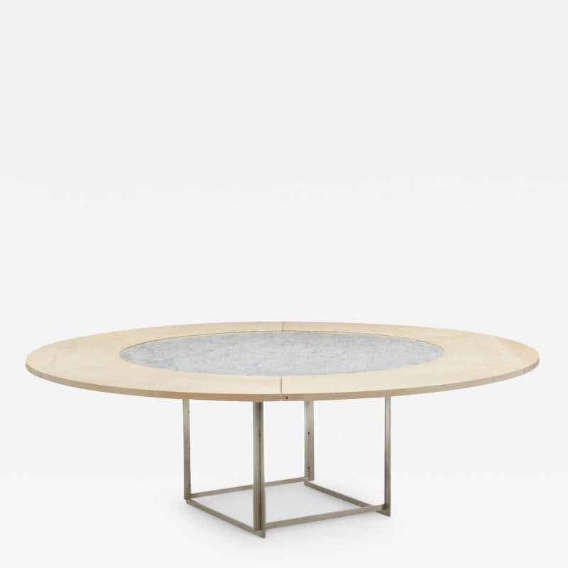 Poul Kjaerholm, Fritz Hansen, Marble, Maple, Steel, PK-54 Dining Table, 2011 - 2