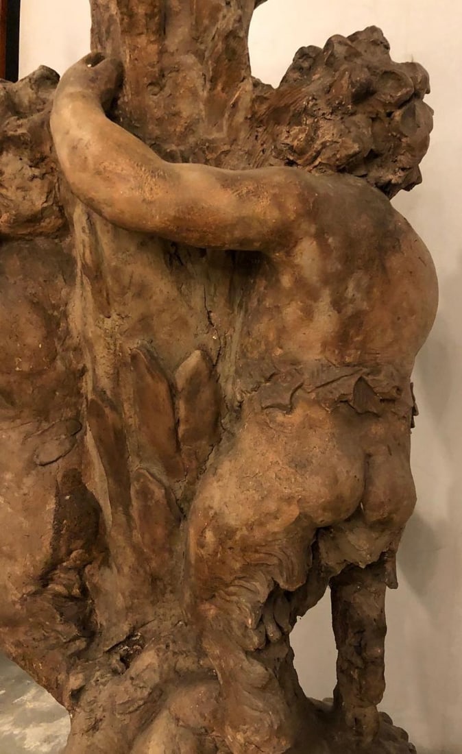 Late 18th or Early 19th Century Terracotta Putti Figural Fountain / Planter Base - 6