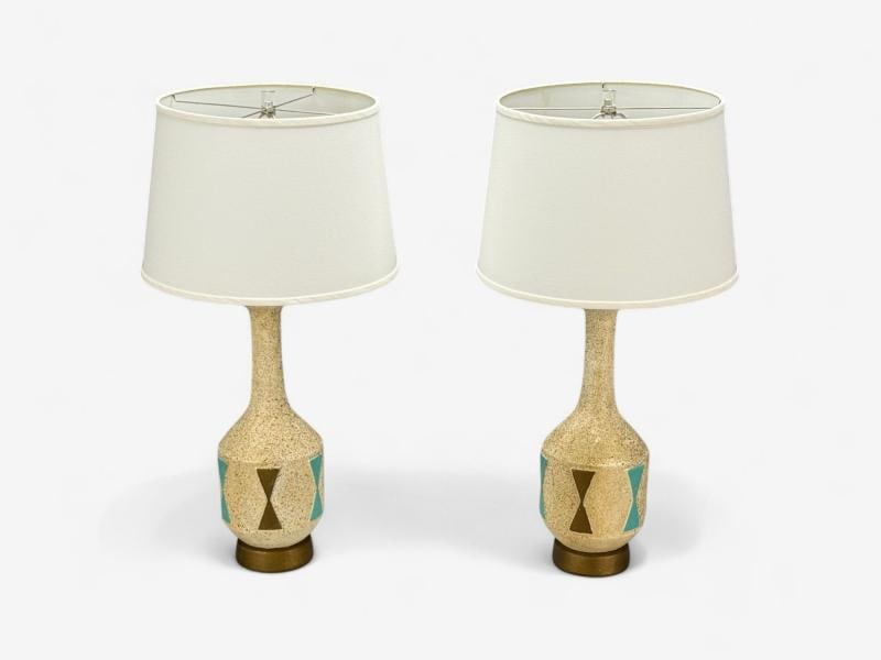 American Modern, Chalkware, Metal, Table Lamps, USA, 1950s - 4