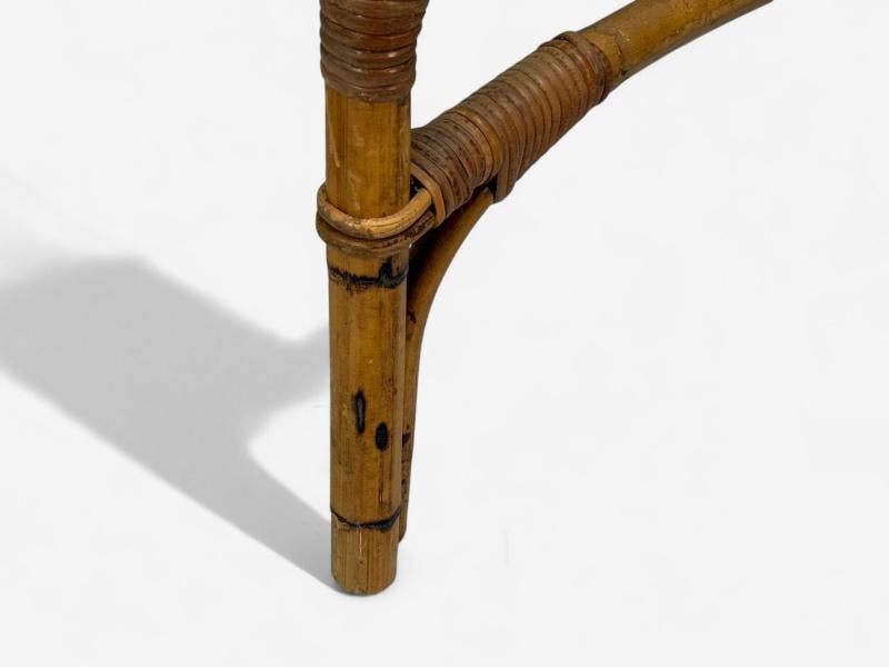 Dal Vera, Italian Modern, Bamboo, Cane, Glass, Dining Table, Italy, 1950s - 8