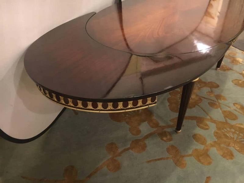 Louis XVI Style Bronze-Mounted Dining Room Table, in the Manner of Jansen - 6