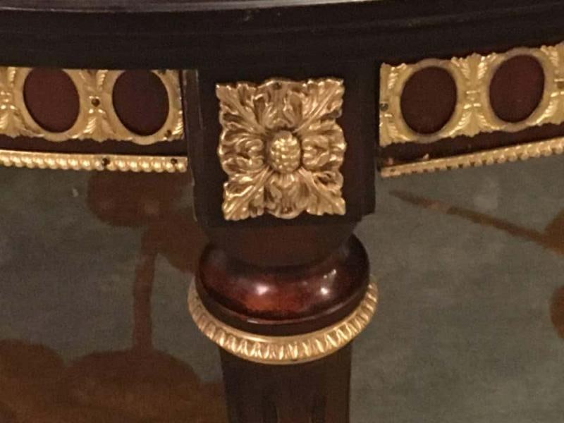 Louis XVI Style Bronze-Mounted Dining Room Table, in the Manner of Jansen - 7