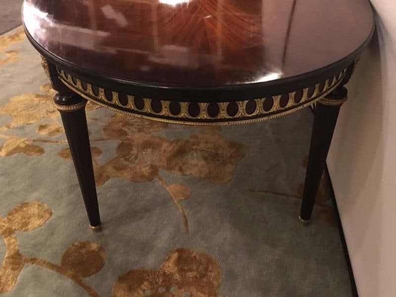 Louis XVI Style Bronze-Mounted Dining Room Table, in the Manner of Jansen - 8
