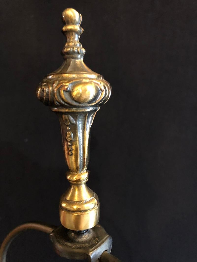Pair of Neoclassical Cranberry Glass Decoupage Cherub Decorated Table Lamps - 8