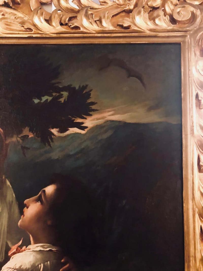 Monumental Oil on Canvas the Old Masters Style of a Maiden to Be Deflowered - 13