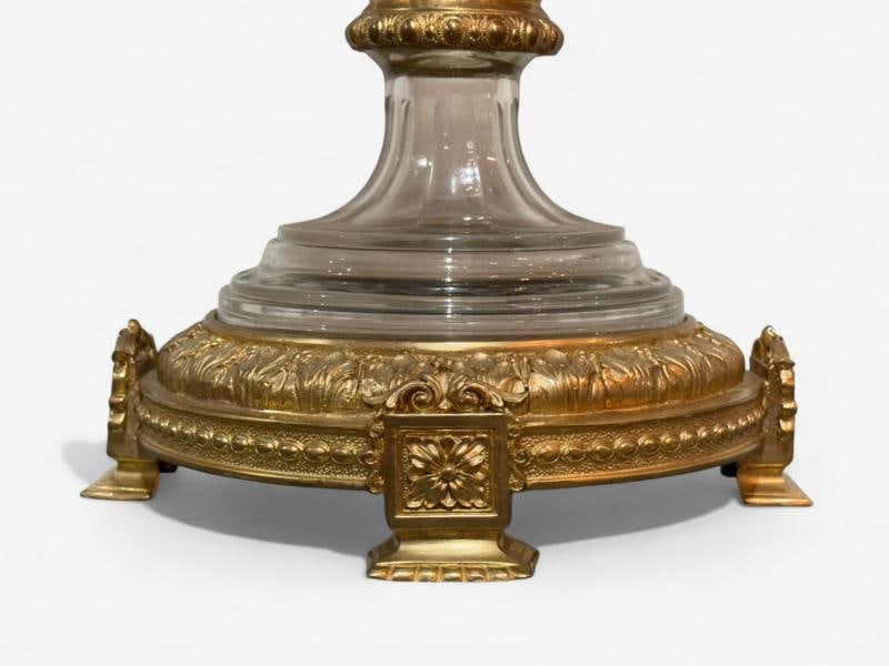 Louis XVI Style, Crystal, Bronze, Monumental Lidded Urns, Italy, 20th c. - 11