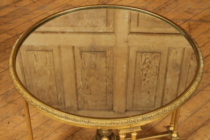Pair of Bagues Style Gilt Bronze Neoclassical End Tables or Pedestals - 7