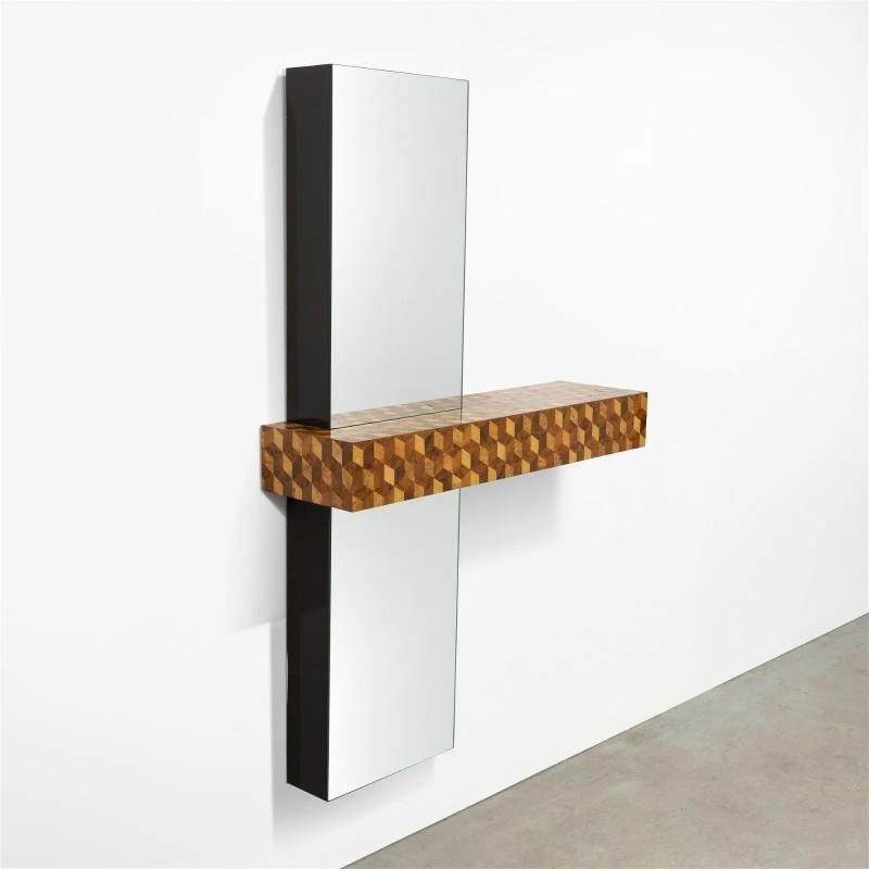 Paul Evans Console with Mirror, Mid Century Modern, 1978, Hollywood Regency - 2