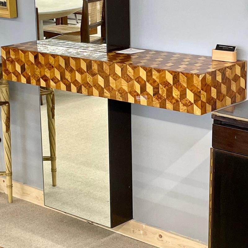 Paul Evans Console with Mirror, Mid Century Modern, 1978, Hollywood Regency - 8