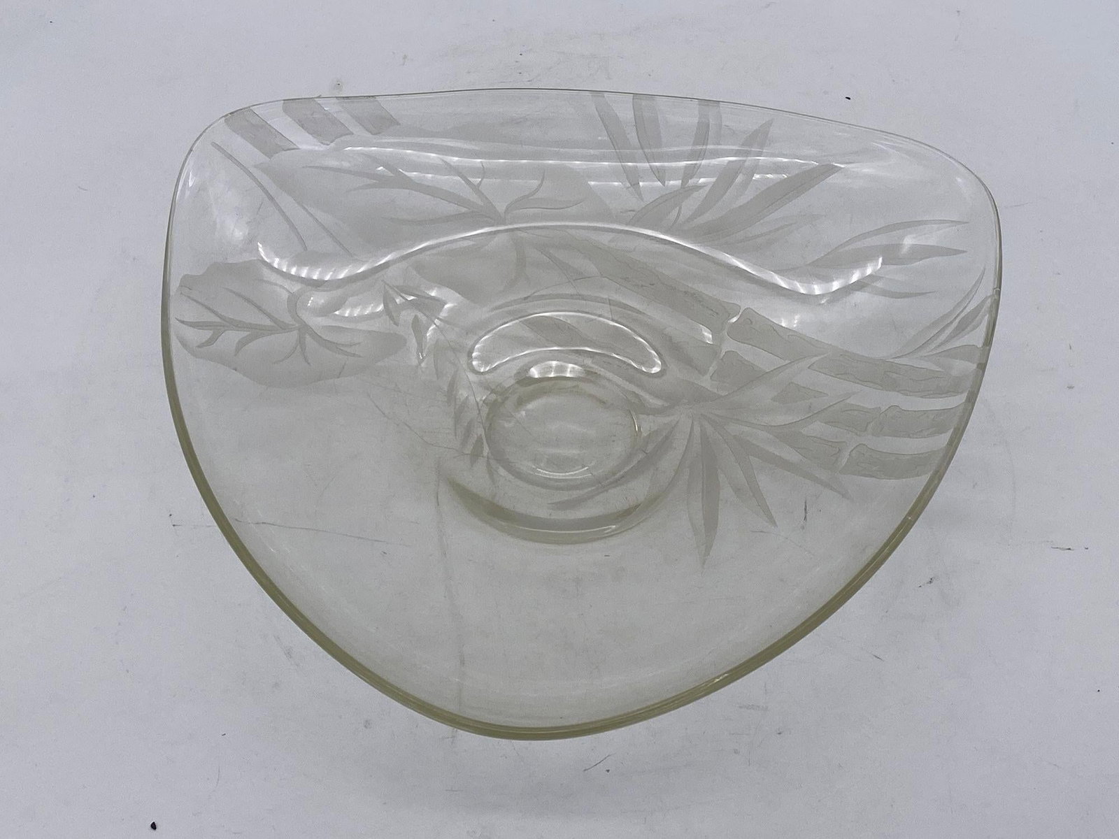 Art Glass Serving Plate by Dorothy C Thorpe - 5