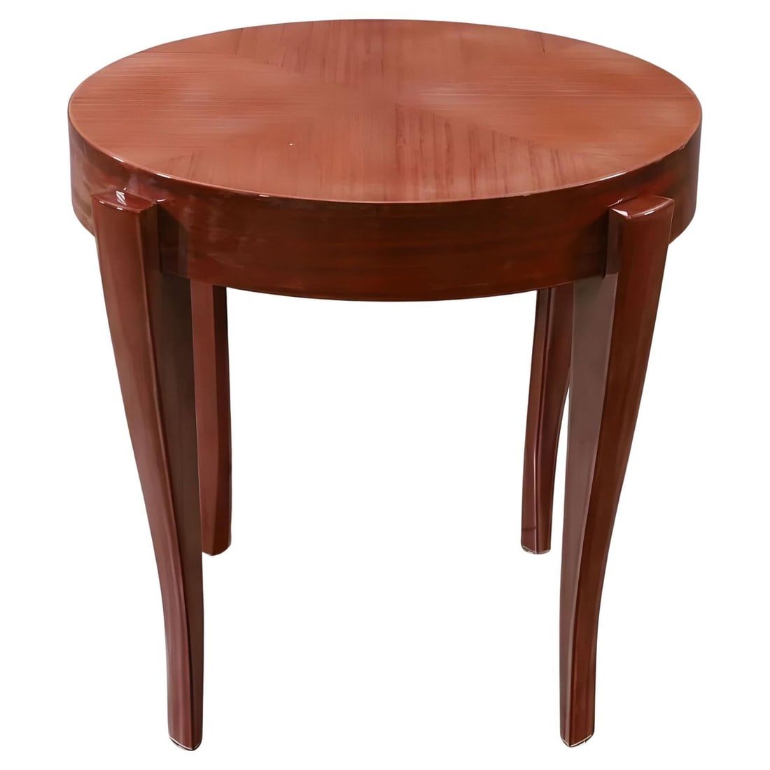 Dakota Jackson "Eland" Round Mahogany Side Table (1 of 4)