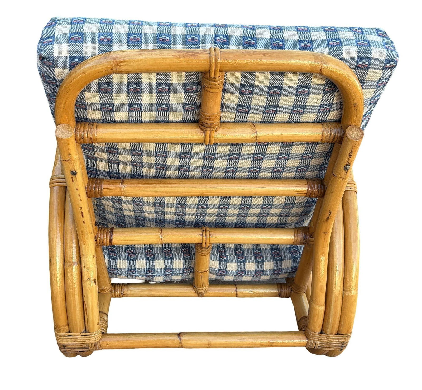 Restored Mid-century Double Strand Full Round Rattan Lounge Chair - 3