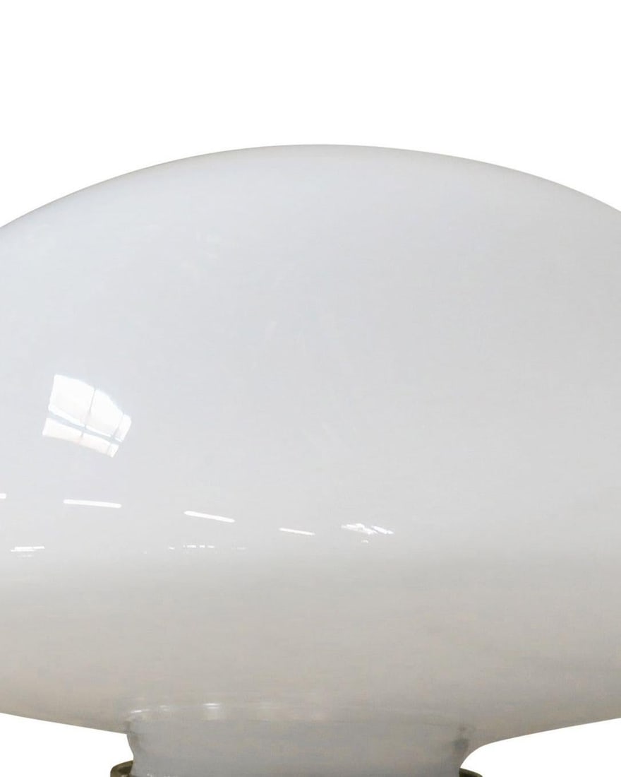 Large Art Deco School House Milk Glass Ceiling Mounted Globe with Fitter - 2